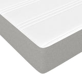 Materasso a Molle Insacchettate Rigidità Media Grigio Chiaro 100x203x20cm Twin XL in Tessuto