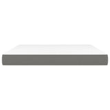 Materasso a Molle Insacchettate Rigidità Media Grigio Scuro 152x203x20 cm Queen in Tessuto