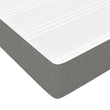 Materasso a Molle Insacchettate Rigidità Media Grigio Scuro 152x203x20 cm Queen in Tessuto