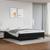 Materasso a Molle Insacchettate Rigidità Media Nero 152x203x20 cm Queen in Similpelle