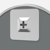 Specchio da Parete Argento  40 cm Rotondo