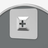 Specchio da Parete Argento  60 cm Rotondo