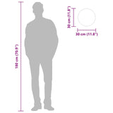 Specchio da Parete Dorato  30 cm Rotondo