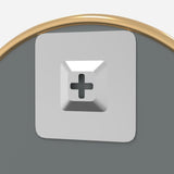 Specchio da Parete Dorato  40 cm Rotondo