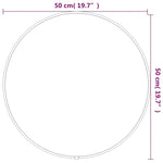 Specchio da Parete Dorato  50 cm Rotondo