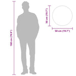 Specchio da Parete Dorato  50 cm Rotondo