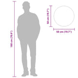 Specchio da Parete Dorato  50 cm Rotondo