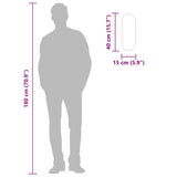 Specchio da Parete Dorato 40x15 cm Ovale