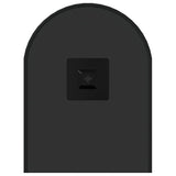 Specchio da Parete Nero 50x20 cm Ovale