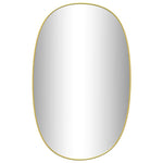 Specchio da Parete Dorato 80x50 cm