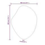 Specchio da Parete Argento 60x50 cm