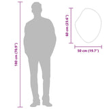 Specchio da Parete Argento 60x50 cm