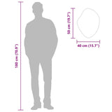 Specchio da Parete Dorato 50x40 cm