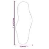 Specchio da Parete Argento 60x25 cm