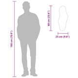 Specchio da Parete Argento 60x25 cm