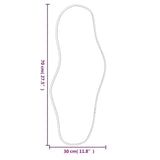 Specchio da Parete Argento 70x30 cm