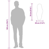 Specchio da Parete Argento 70x30 cm