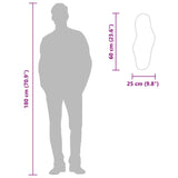 Specchio da Parete Dorato 60x25 cm