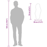 Specchio da Parete Dorato 70x30 cm