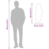 Specchio da Parete Dorato 80x35 cm