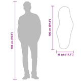 Specchio da Parete Dorato 100x45 cm