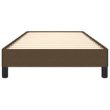 Giroletto senza Materasso Marrone Scuro 80x200 cm Tessuto