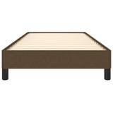 Giroletto senza Materasso Marrone Scuro 100x200 cm Tessuto