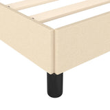 Giroletto senza Materasso Crema 140x190 cm in Tessuto