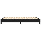 Giroletto senza Materasso Nero 140x200 cm in Tessuto