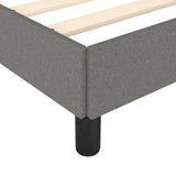 Giroletto senza Materasso Grigio Scuro 200x200 cm Tessuto