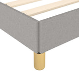 Giroletto senza Materasso Grigio Chiaro 100x200 cm Tessuto