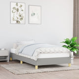 Giroletto senza Materasso Grigio Chiaro 100x200 cm Tessuto
