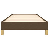 Giroletto senza Materasso Marrone Scuro 100x200 cm Tessuto