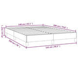 Giroletto senza Materasso Blu 140x190 cm in Tessuto