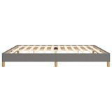 Giroletto senza Materasso Grigio Scuro 200x200 cm Tessuto
