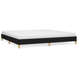 Giroletto senza Materasso Nero 200x200 cm in Tessuto