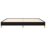 Giroletto senza Materasso Nero 200x200 cm in Tessuto