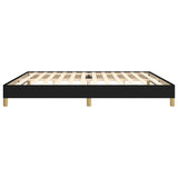 Giroletto senza Materasso Nero 200x200 cm in Tessuto