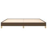 Giroletto senza Materasso Marrone Scuro 200x200 cm in Tessuto