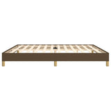 Giroletto senza Materasso Marrone Scuro 200x200 cm in Tessuto