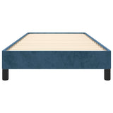 Giroletto senza Materasso Blu Scuro 80x200 cm in Velluto