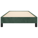 Giroletto senza Materasso Verde Scuro 90x190 cm in Velluto