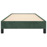 Giroletto senza Materasso Verde Scuro 100x200 cm in Velluto