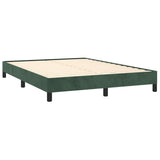 Giroletto senza Materasso Verde Scuro 140x190 cm in Velluto
