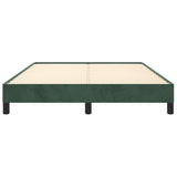 Giroletto senza Materasso Verde Scuro 140x190 cm in Velluto