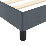 Struttura letto senza Materasso Grigio Scuro 152x203 cm matrimoniale Velluto