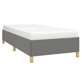 Giroletto senza Materasso Grigio Scuro 80x200 cm Tessuto