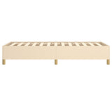 Giroletto senza Materasso Crema 80x200 cm in Tessuto