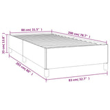 Giroletto senza Materasso Blu 80x200 cm in Tessuto