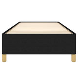 Giroletto senza Materasso Nero 90x190 cm in Tessuto